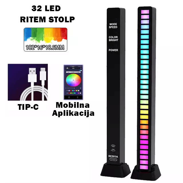 LED Glasbena Svetilka 4